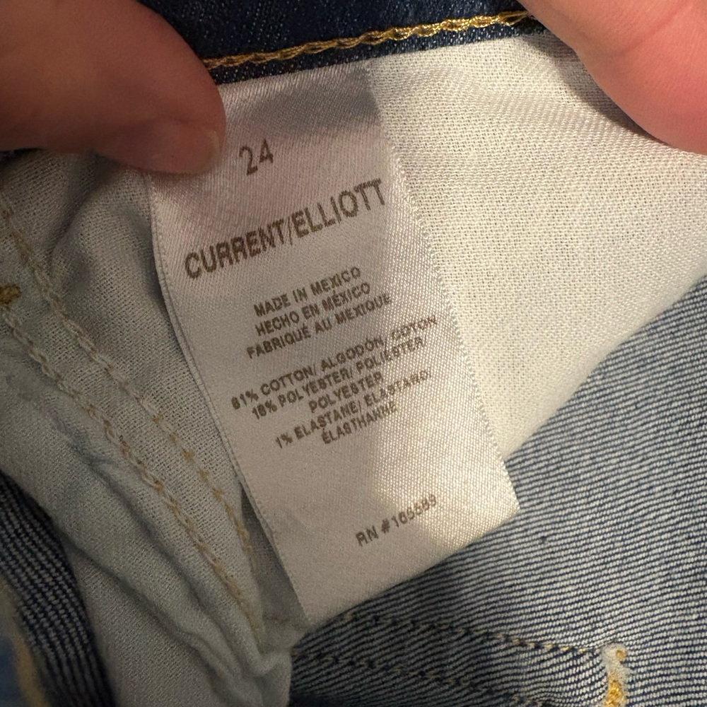 Current/Elliott The Side Street High Rise Flare Jeans Size 24 NWT $188 (0392) - Picture 7 of 10